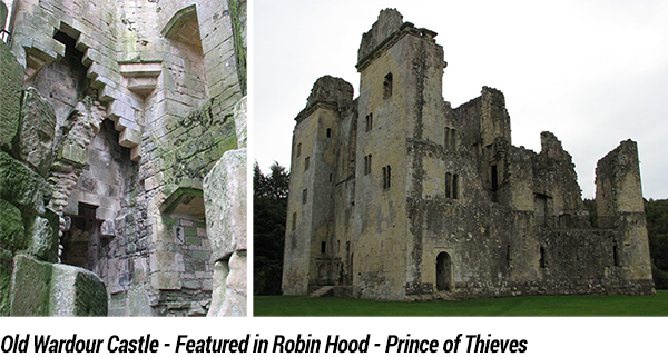 Old Wardour Castle, Locksley castle in Robin Hood: Prince of Thieves