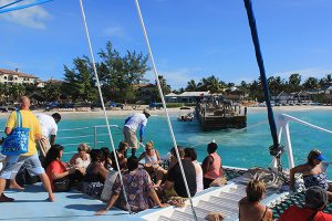On-board the Catamaran Kitty Kat, Beaches Resort, Turks & Caicos