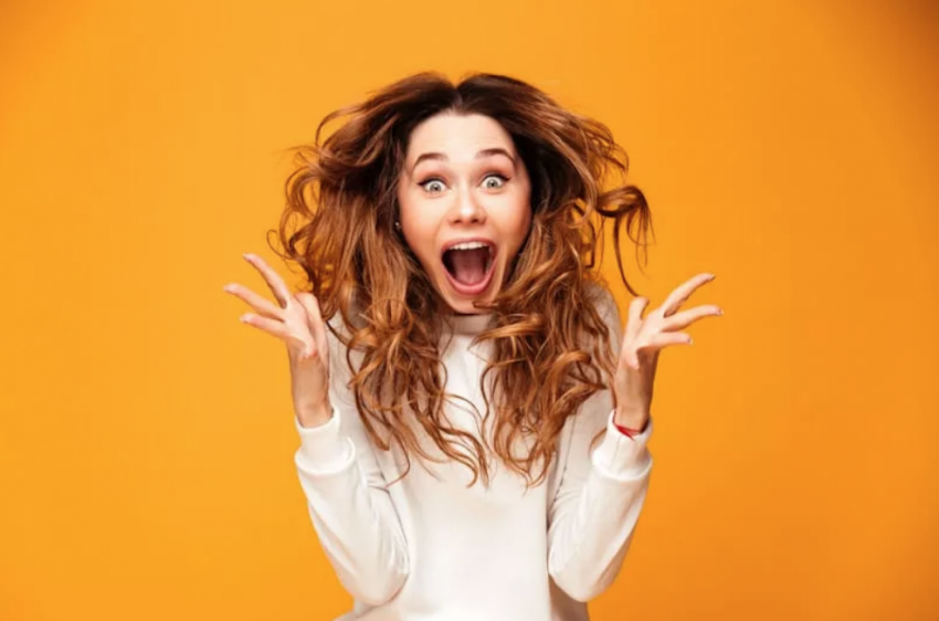 excited young girl